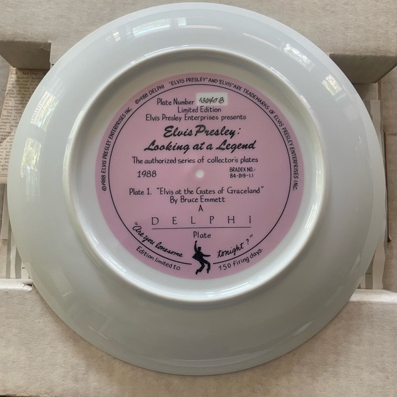 16 Vintage Delphi Elvis Presley Plates Certificate Of Authenticity Paperwork - Picture 4 of 10